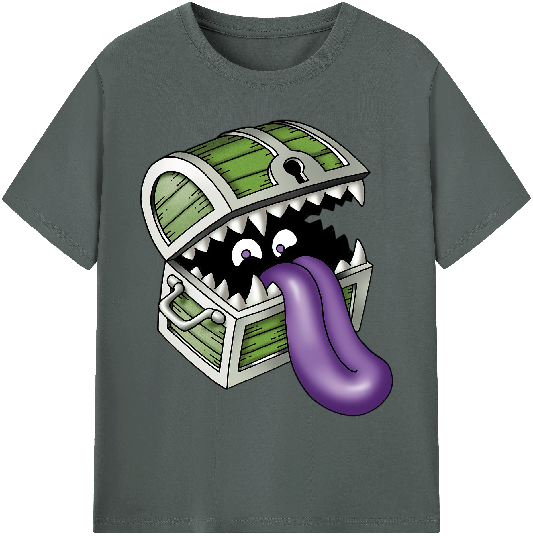 （画像用） ドラゴンクエスト Doragon Kuesuto Dragon Quest 綿100％ メンズ半袖Tシャツ｜肌触りやわらか＆通気性